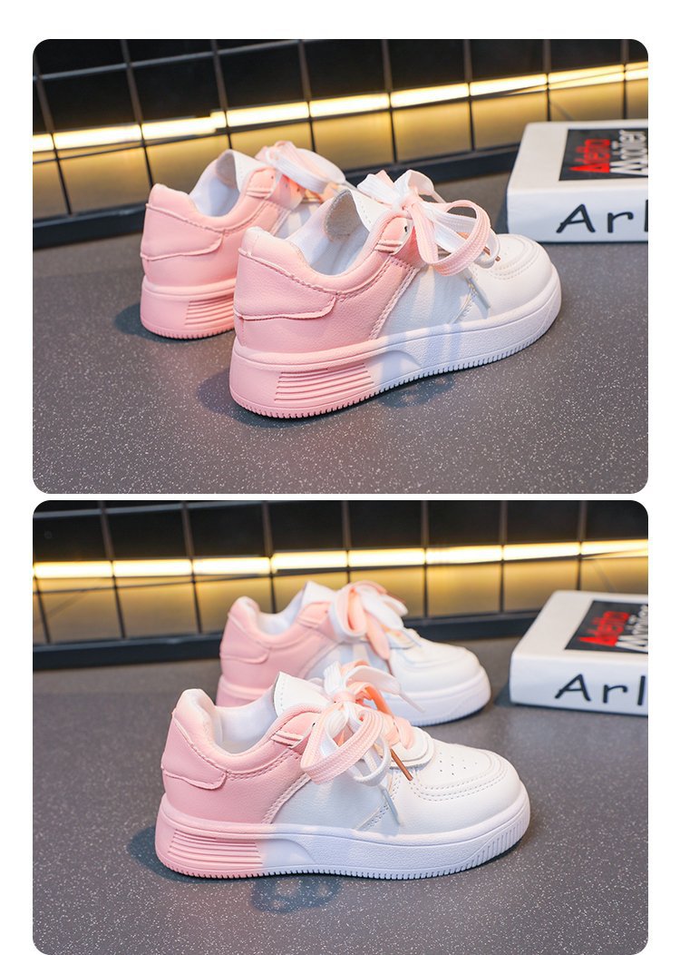 Sneakers casual donna stringate con plateau e motivo colorblock detail 4