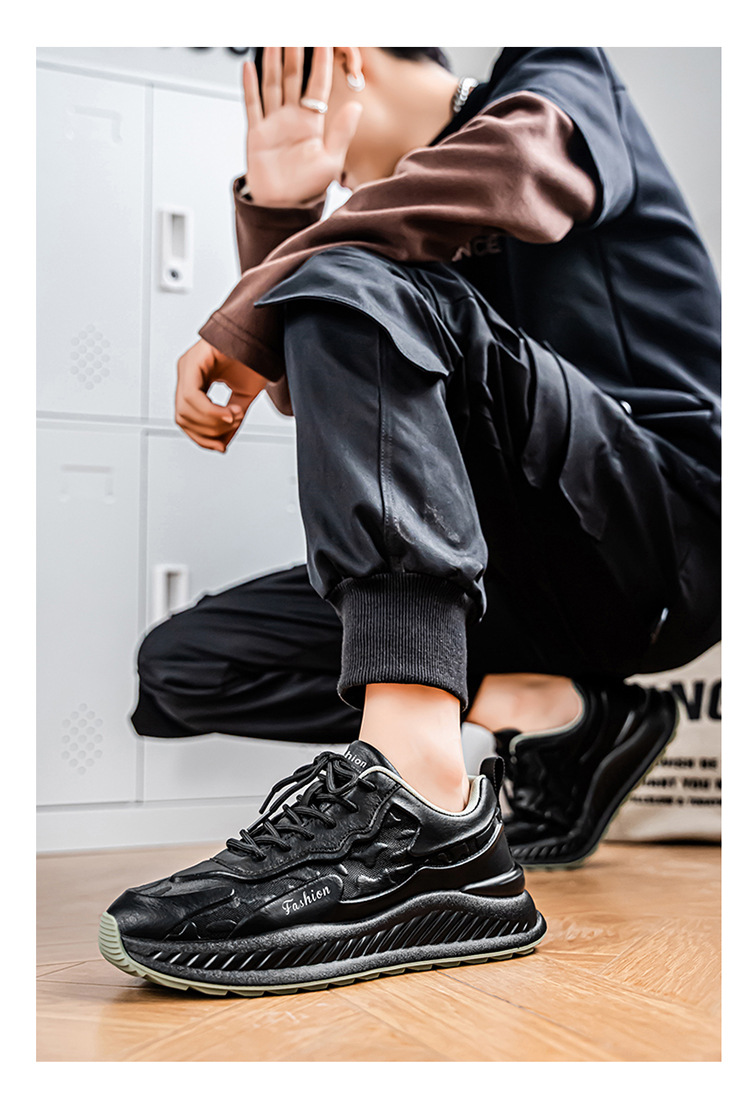 Chaussures casual pour homme à plateforme et lacets avec amorti detail 10
