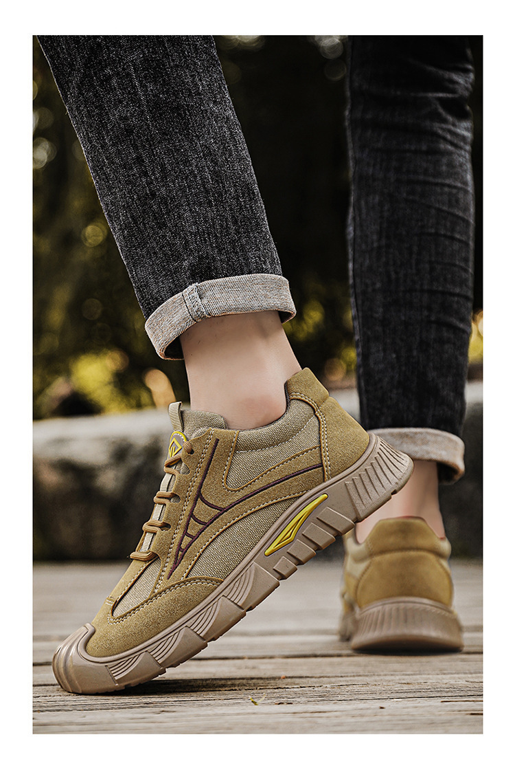 Atmungsaktive Freizeitschuhe für Herren mit Schnürung und Rutschhemmung detail 2