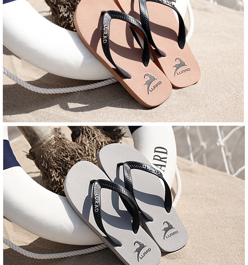 Men's Lightweight Non-Slip Beach Flip-Flops detail 1
