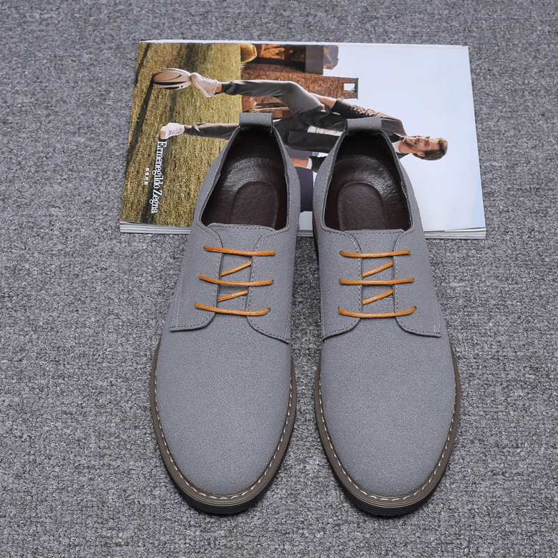 Scarpe eleganti da uomo scamosciate stringate antiscivolo detail 5