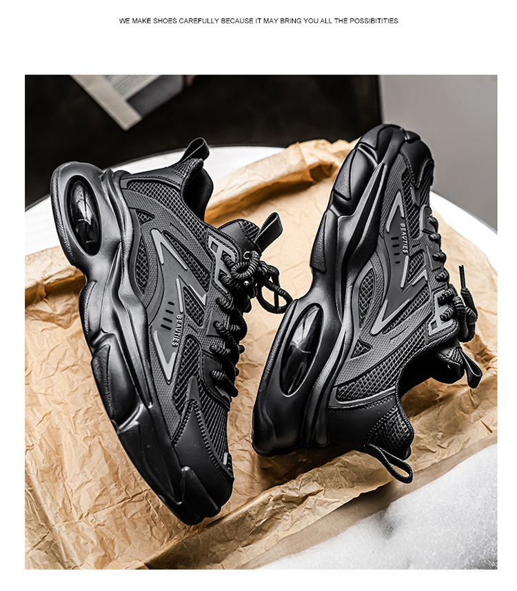 Atmungsaktive Herren-Plateaustreetsneaker mit Dämpfung detail 14