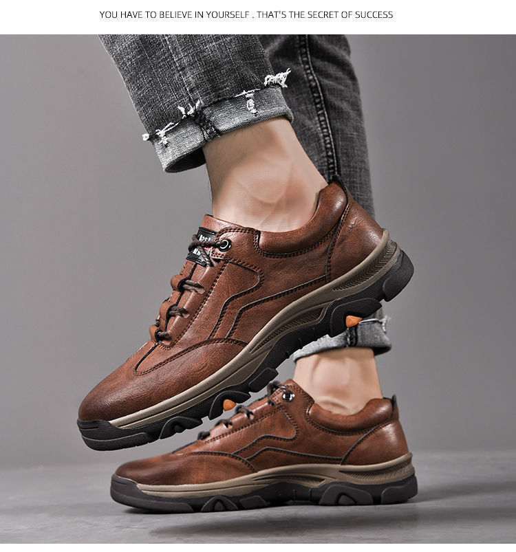 Men's Non-Slip PU Leather Outdoor Casual Shoes detail 6