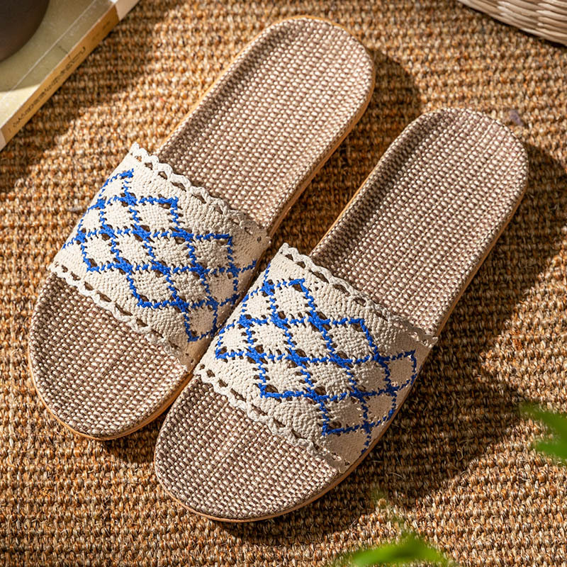 Lace Beige Dark Blue