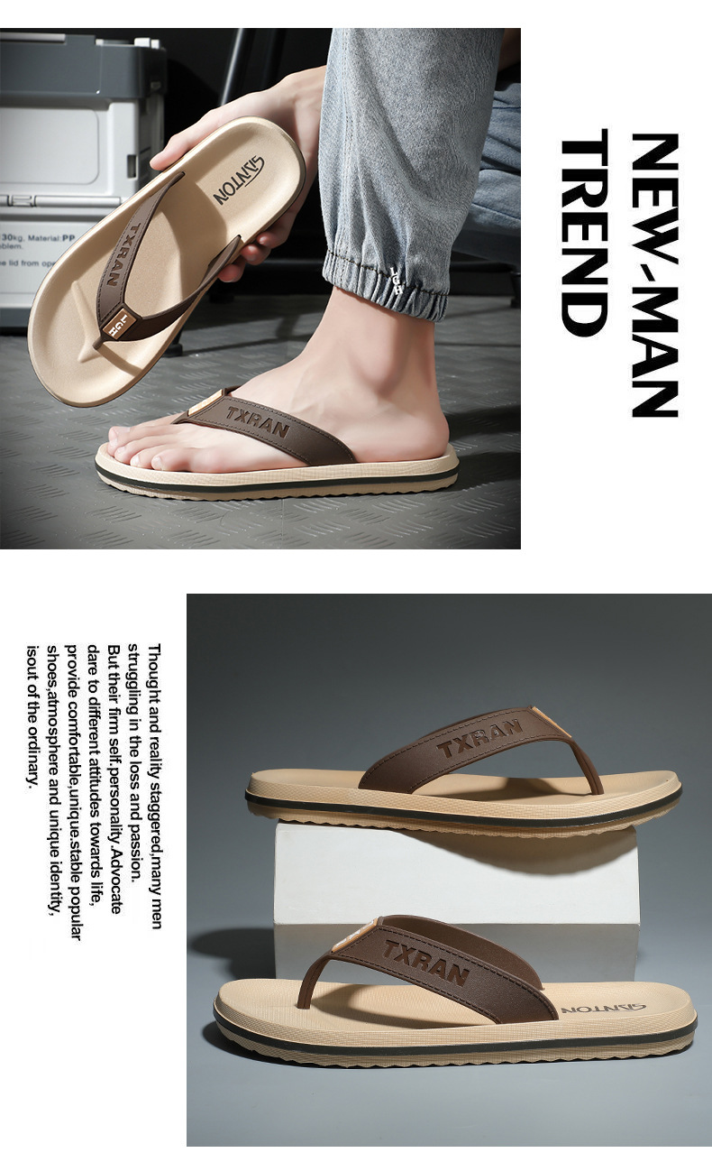 Men's Casual Lightweight Non-Slip Flip-Flops detail 3