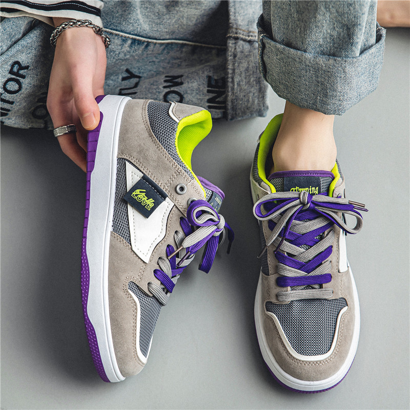 Chaussures de skate à lacets respirantes en mesh pour homme 5