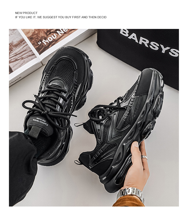 Chunky Dames Sneakers met Ademend Mesh en Plateauzool detail 13