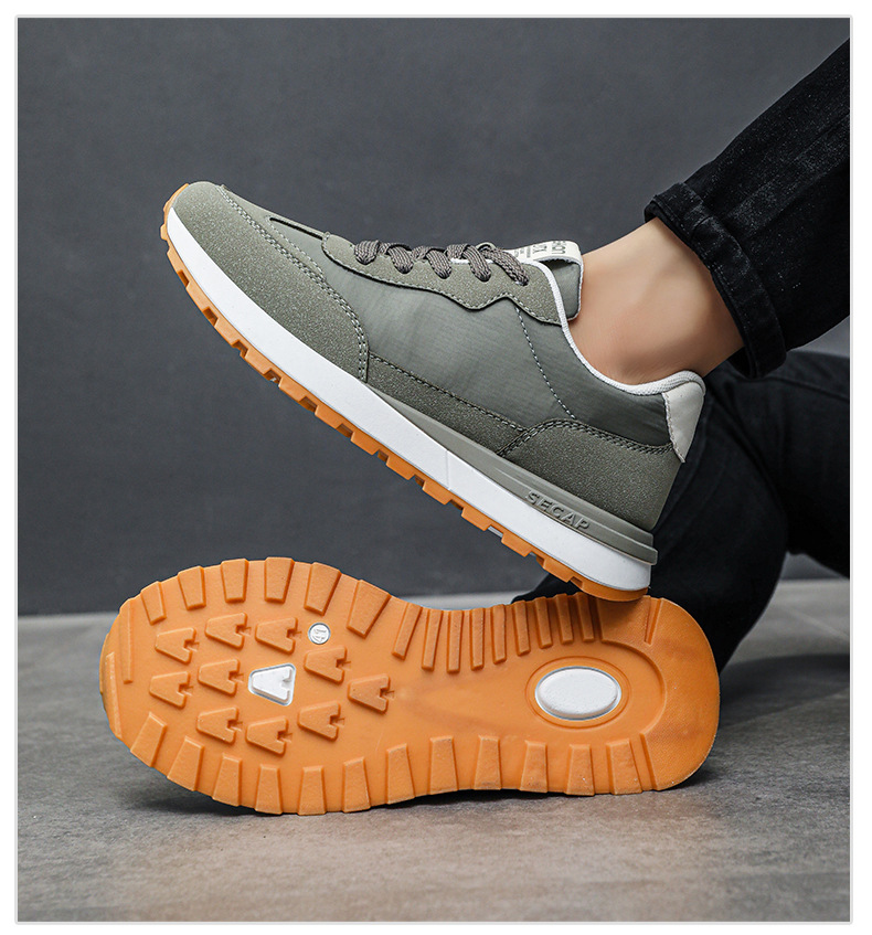 Scarpe casual stringate da uomo traspiranti in colorblock detail 8