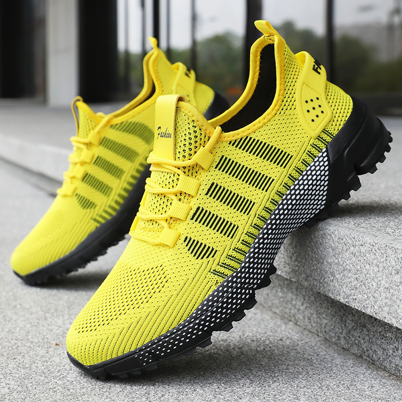 Scarpe da corsa da uomo in mesh traspirante e leggere con lacci 3