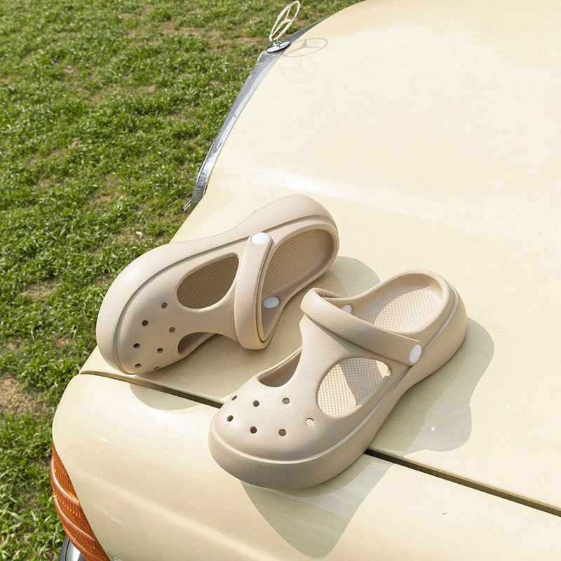 Lichtgewicht platform pantoffels voor dames van EVA 4