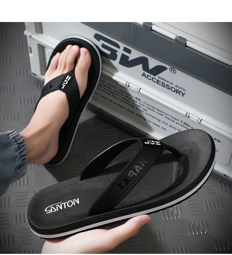 Men's Casual Lightweight Non-Slip Flip-Flops detail 4