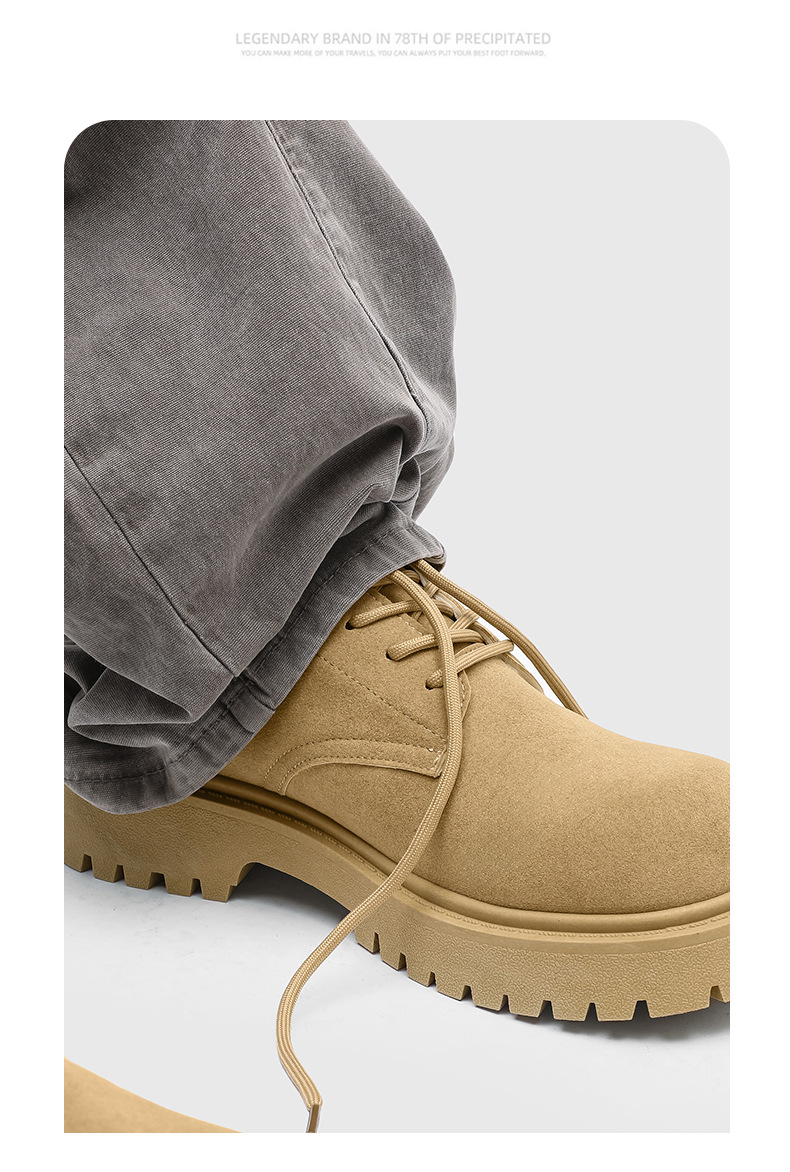 Men's Chunky Platform Lace-Up Casual Shoes detail 9