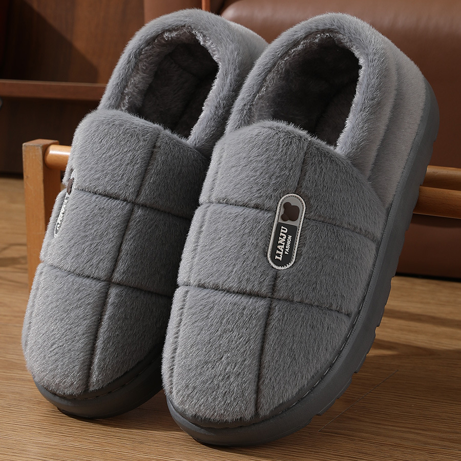 EVA Plus Size Cotton Shoes Grey