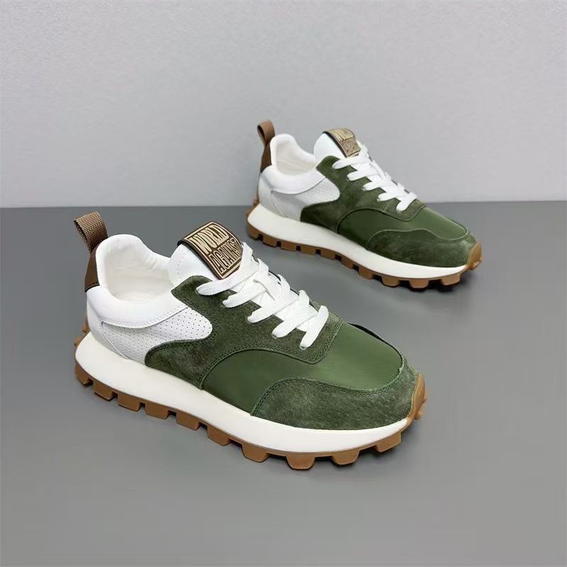 Zapatillas de deporte casuales unisex con plataforma y cordones retro detail 3