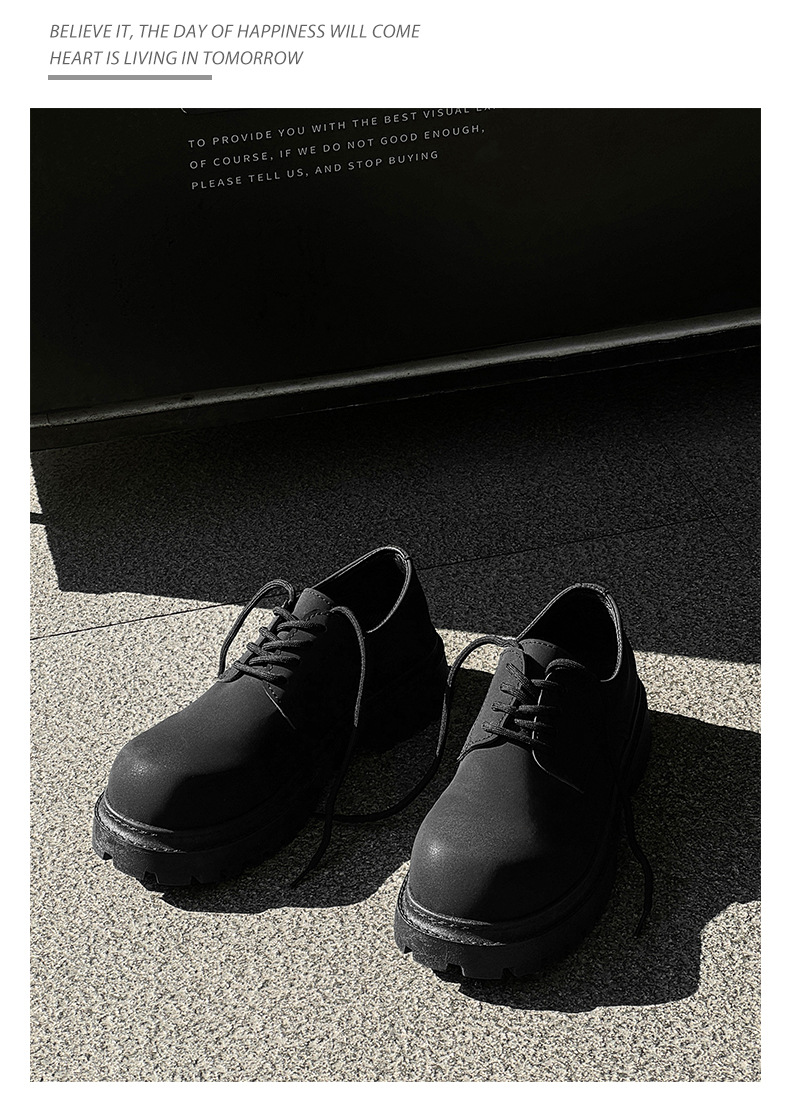 Scarpe casual stringate chunky da uomo in ecopelle PU detail 10