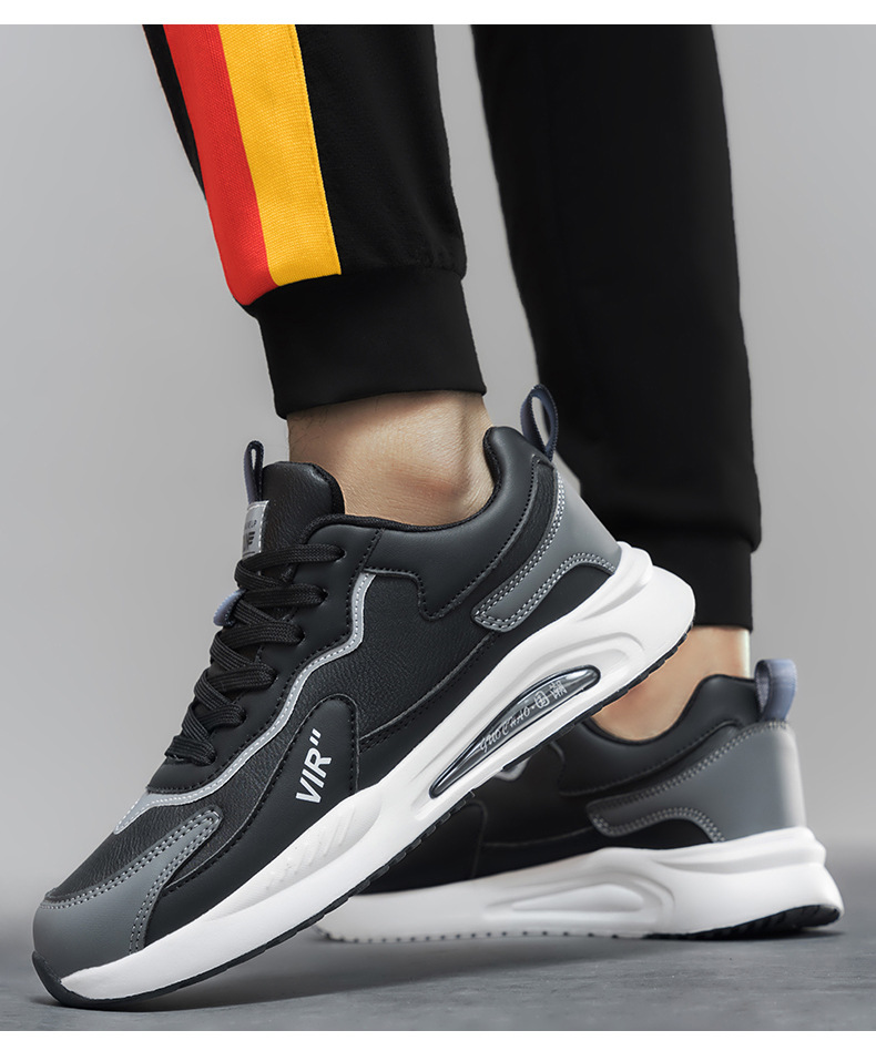 Men's Colorblock Cushioned Lace-Up Sneakers detail 15