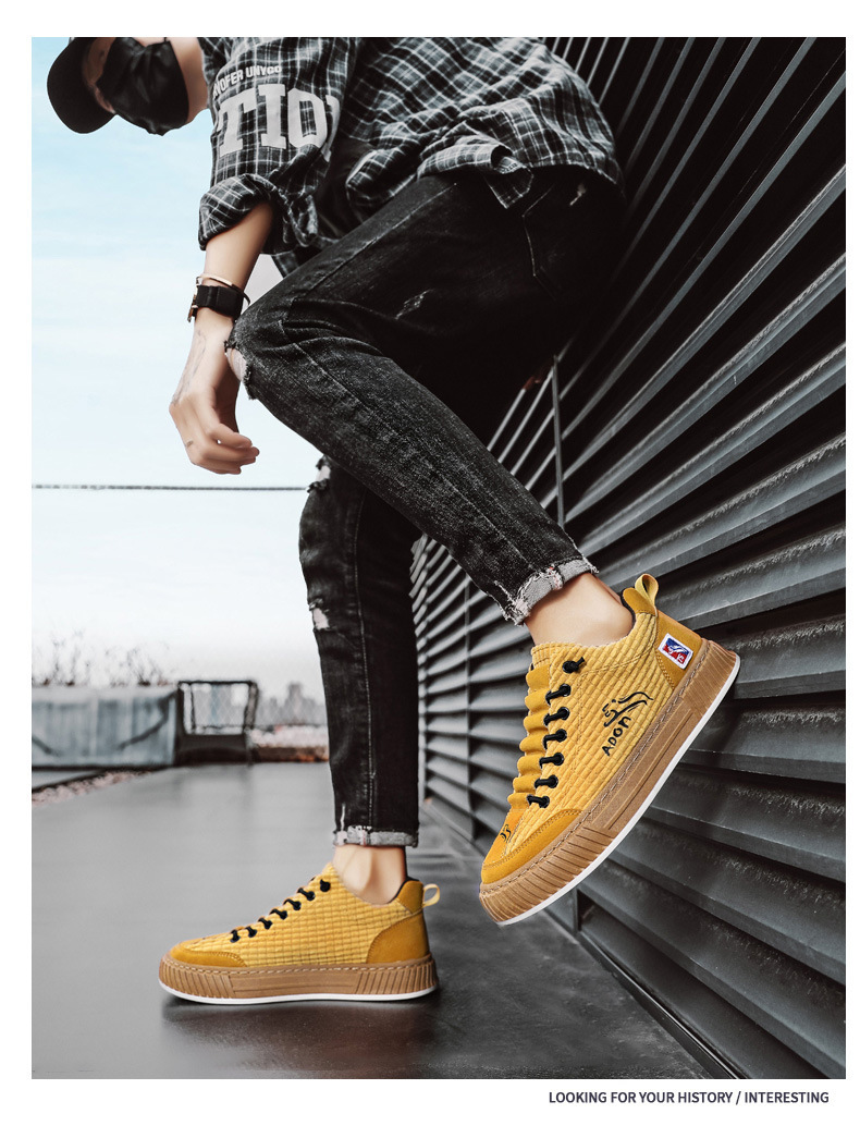 Men's Vintage Lace-Up Non-Slip Casual Shoes detail 4