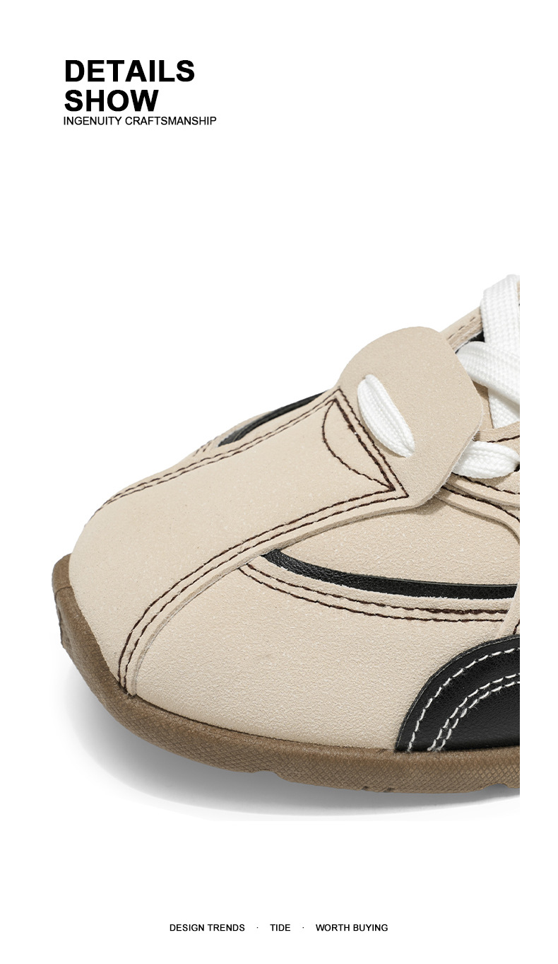 Zapatos casuales de hombre con cordones, transpirables y colorblock detail 2