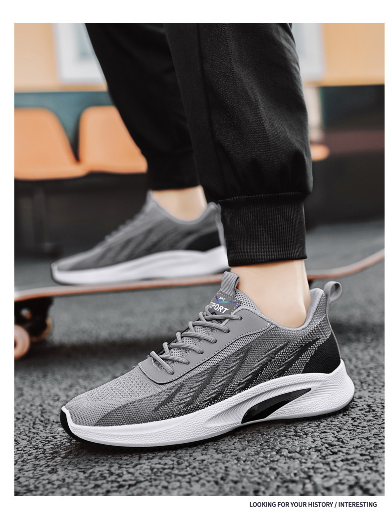 Scarpe da corsa da uomo in maglia traspiranti e leggere detail 3