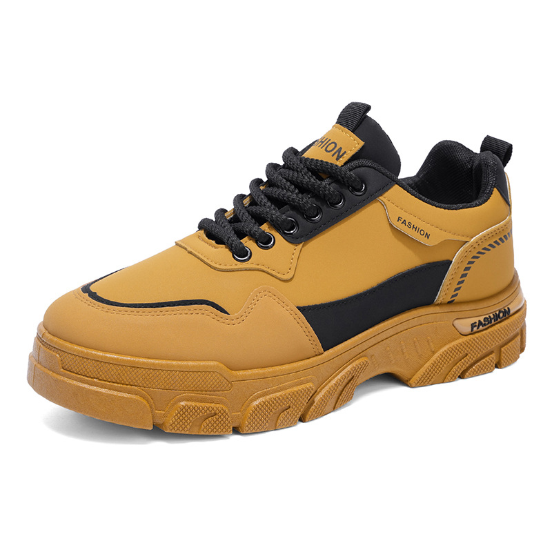 Chaussures casual pour homme à lacets et semelle antidérapante bicolore 6