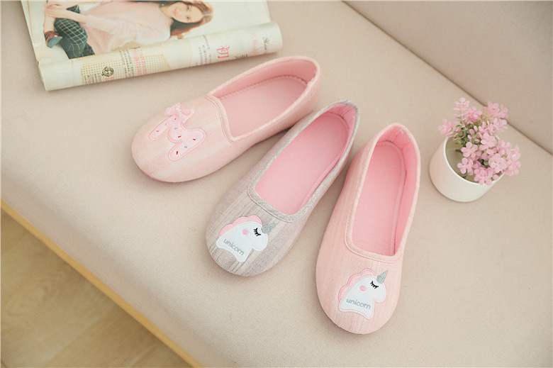Pantuflas de casa para mujer en suave algodón transpirable slip-on detail 20