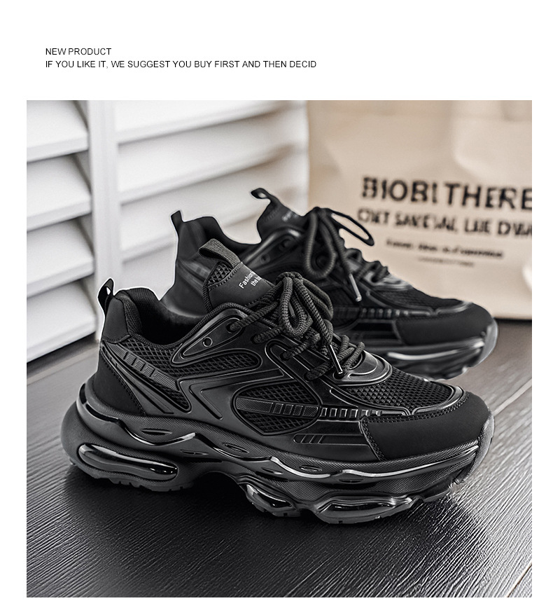Chunky Dames Sneakers met Ademend Mesh en Plateauzool detail 11