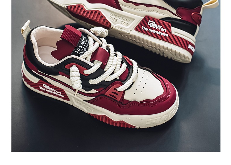 Sneakers casual unisex stringate con plateau ammortizzato colorblock detail 20