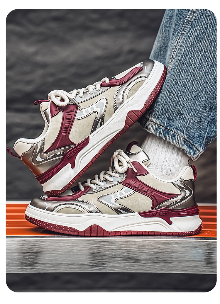 Plateau-Sneaker für Herren mit Colorblock & Schnürung detail 16