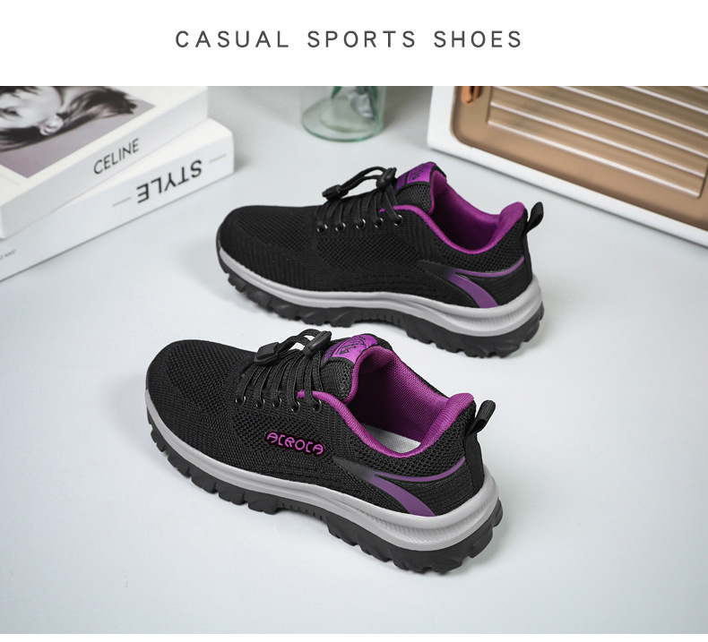 Women's Breathable Knit Cushioned Sneakers detail 3