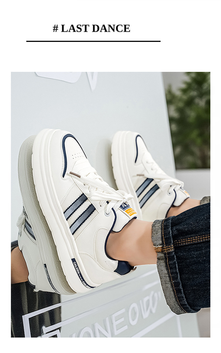 Lage plateau sneakers voor heren met vetersluiting detail 6
