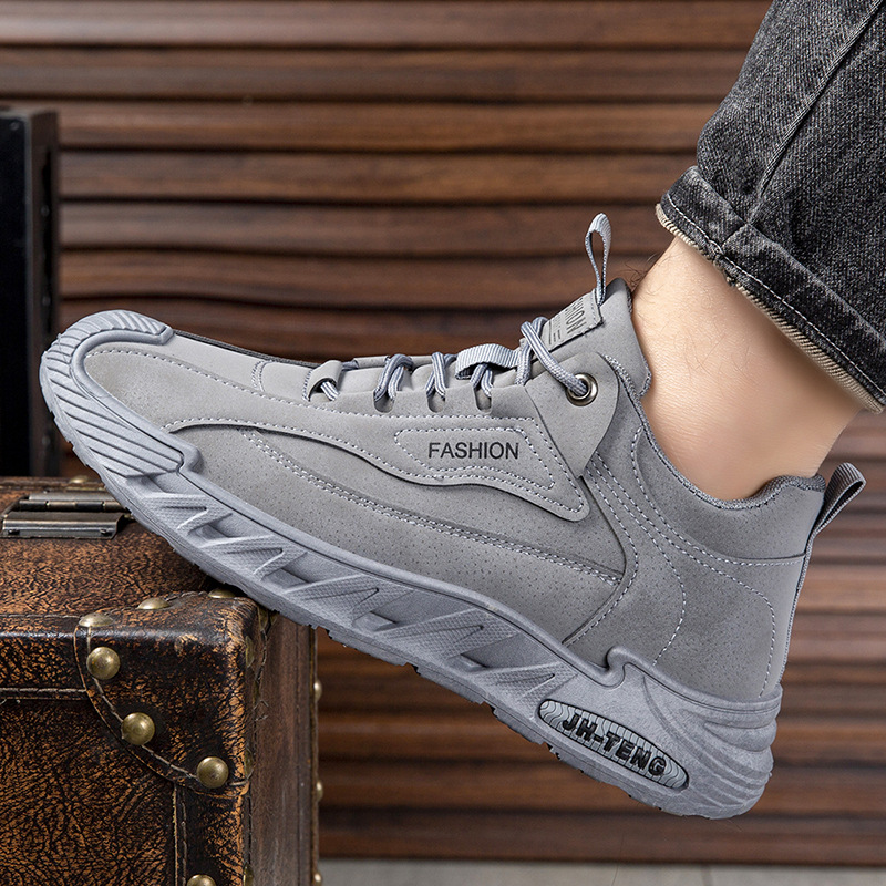 Grey-fleece lined