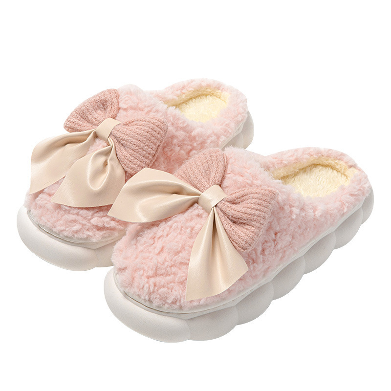 Chaussons chauds en peluche à plateforme pour femmes 6
