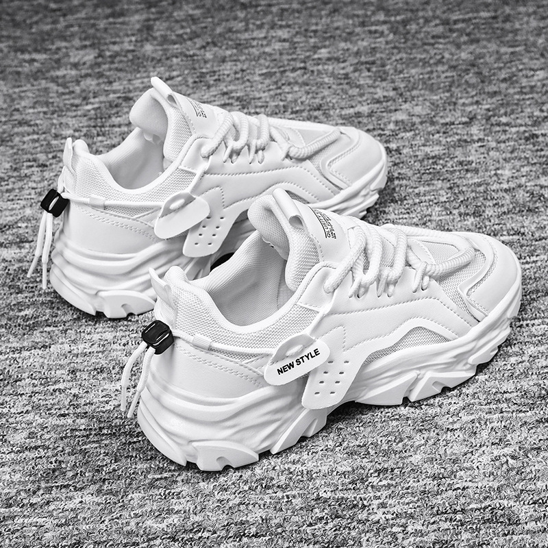 Baskets casual respirantes pour homme avec semelle plateforme 4
