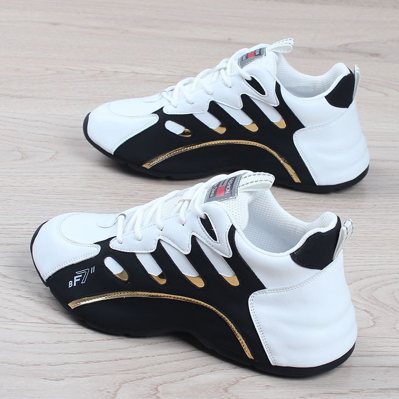 Men's Colorblock Cushioned Lace-Up Casual Sneakers 4