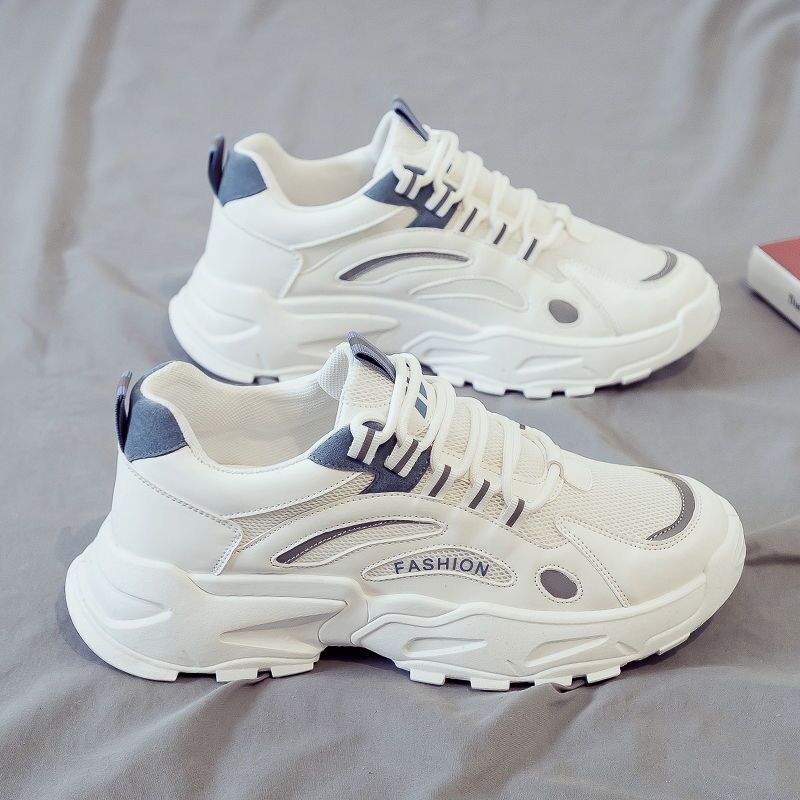 Men's Breathable Colorblock Platform Casual Shoes 4