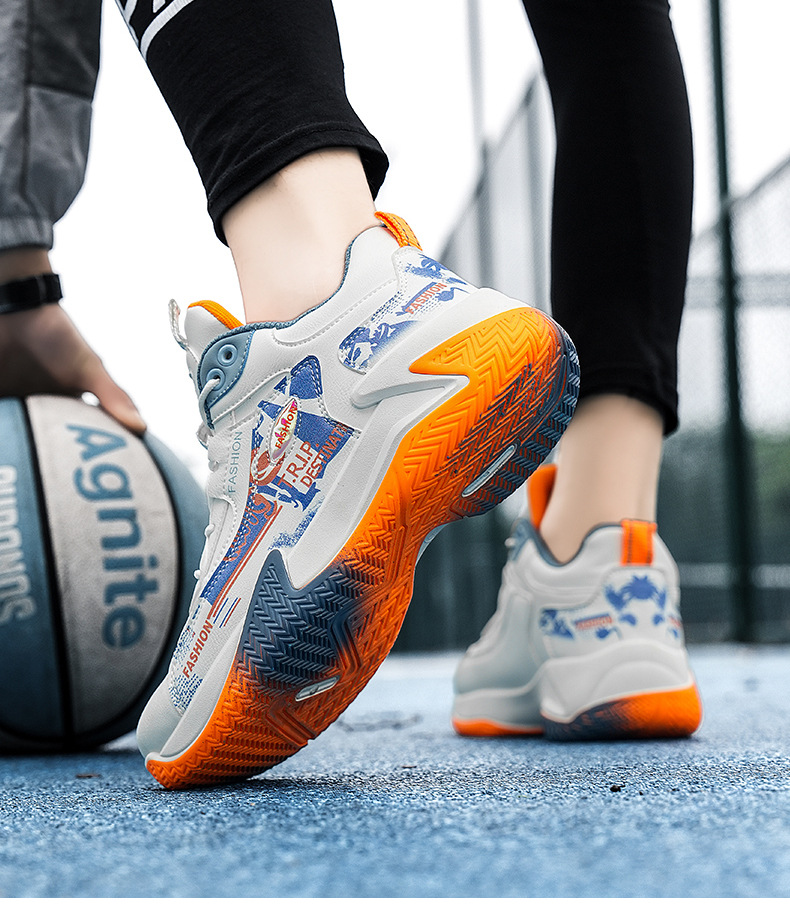 Gedämpfte rutschfeste Herren-Sneaker mit Grafikprint detail 2