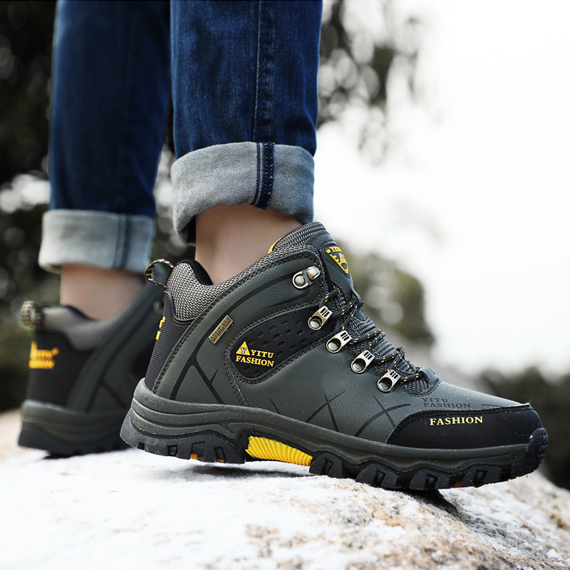 Rutschfeste Schnür-Wanderstiefel für Herren detail 11