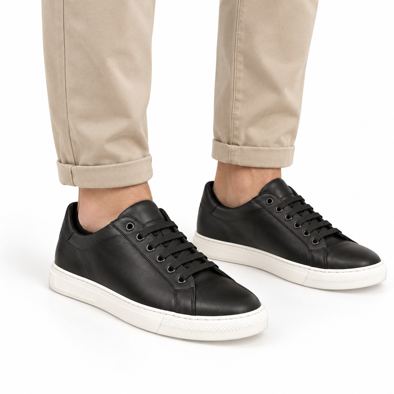 Unisex Full-Grain Leather Low-Top Lace-Up Casual Shoes 3