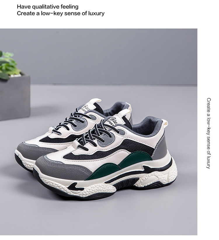 Women's Breathable Colorblock Platform Casual Sneakers detail 10