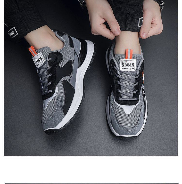 Atmungsaktive Mesh-Laufschuhe für Herren zum Schnüren detail 3