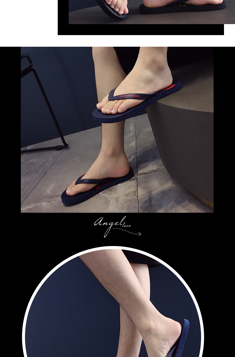 Men's Lightweight Quick-Dry Graphic Print Flip-Flops detail 8