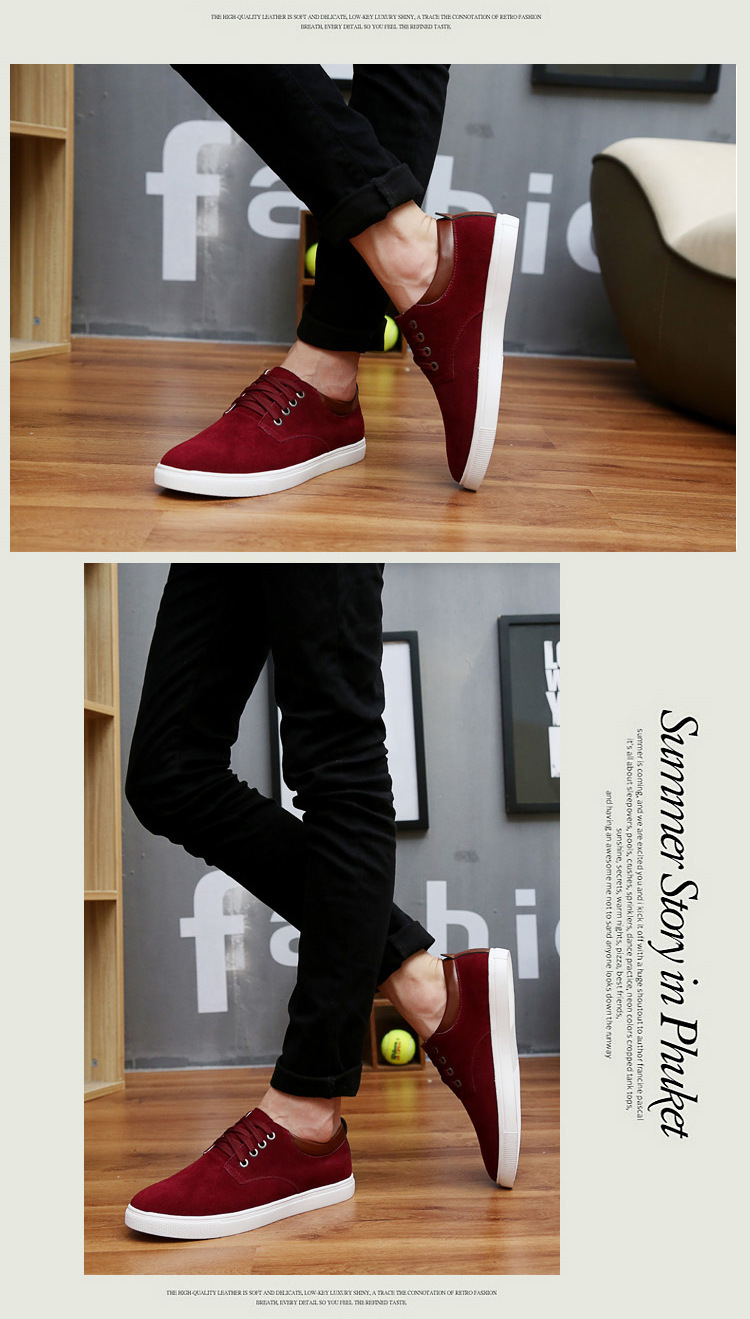 Rauleder-Schnürschuhe für Herren – Rutschfeste Freizeitschuhe detail 3