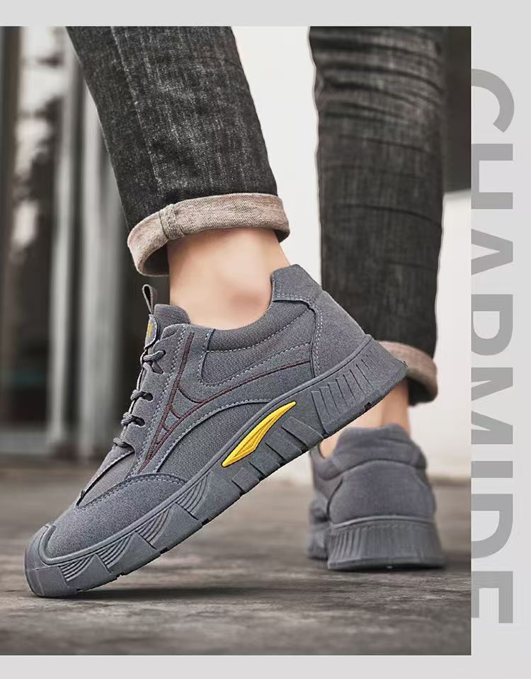 Men's Breathable Lace-Up Casual Shoes detail 12