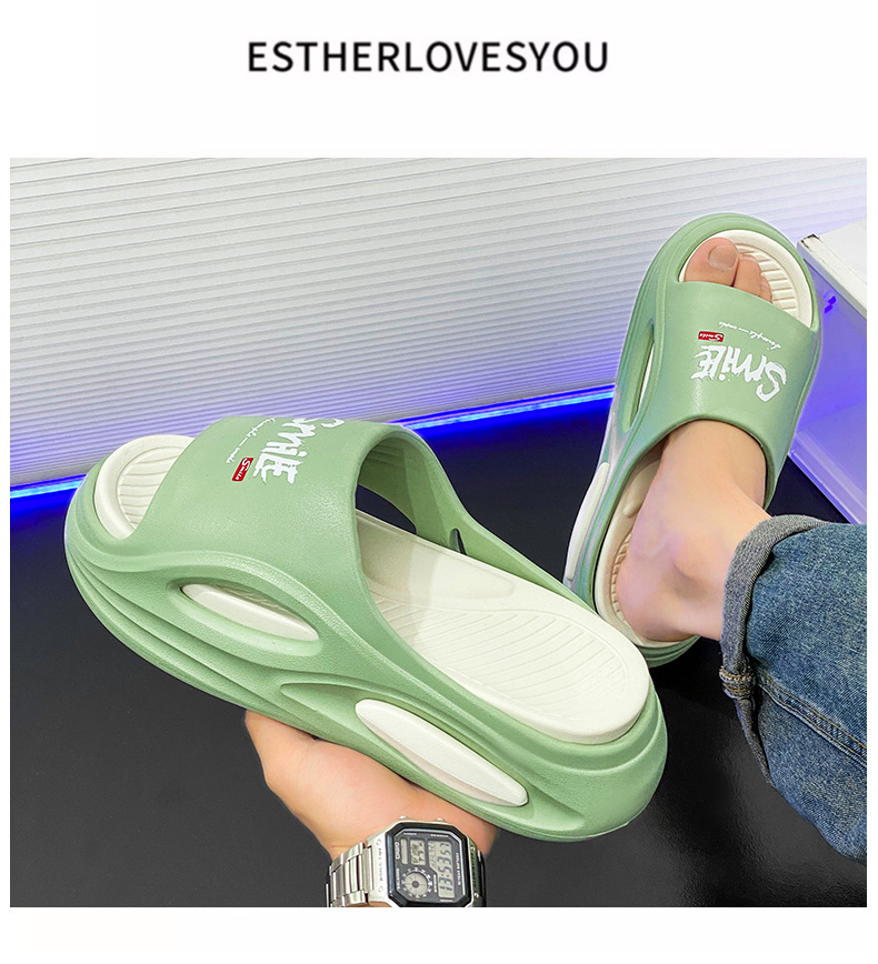 Unisex Lightweight Cushioned EVA Platform Slippers detail 1