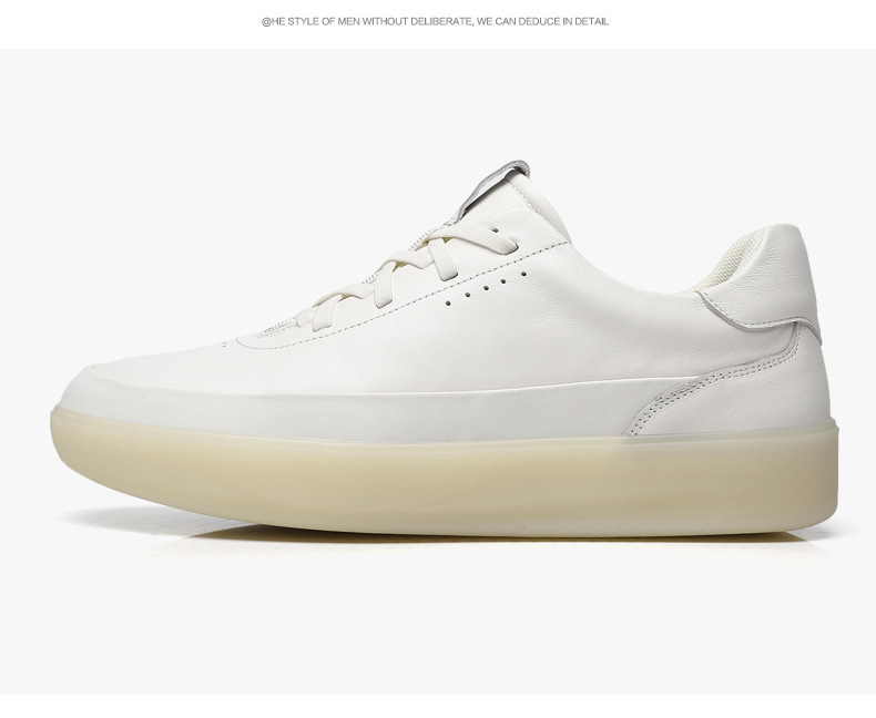 Minimalistische Schnür-Freizeitschuhe aus Leder für Herren detail 8