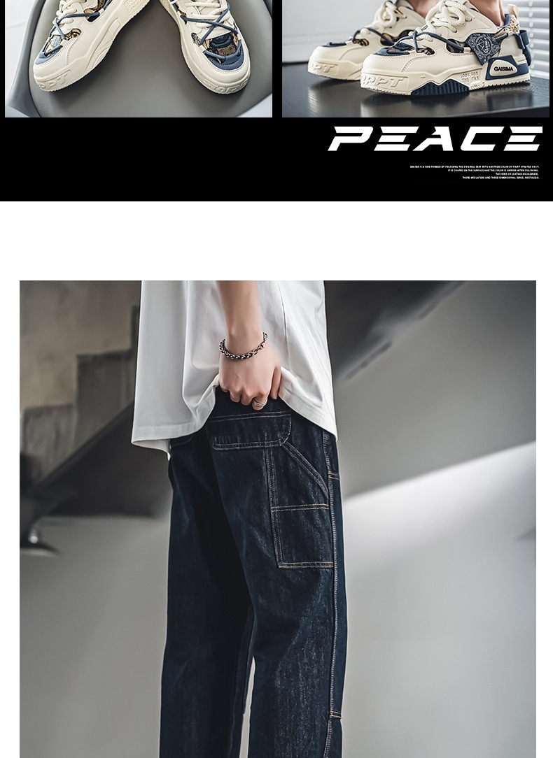 Baskets casual pour homme à lacets et semelle amortissante detail 9