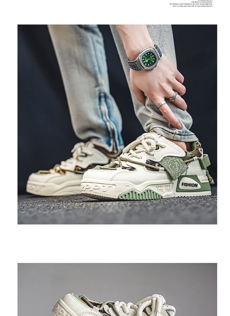 Unisex Chunky Plateau-Sneaker mit Schnürung – Freizeitschuhe detail 17