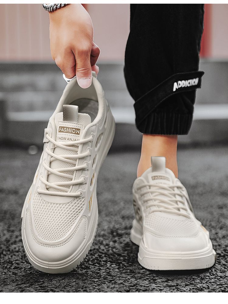Atmungsaktive, leichte Schnür-Sneaker für Herren detail 7