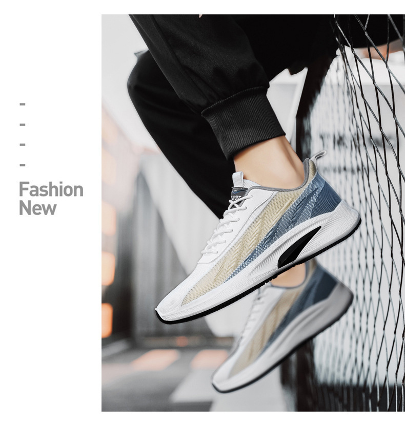 Scarpe da corsa da uomo in maglia traspiranti e leggere detail 1