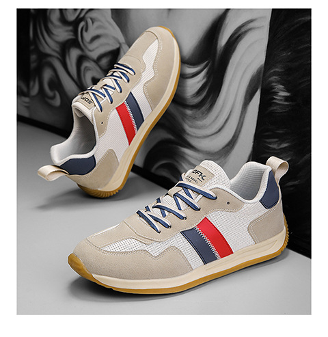 Baskets casual respirantes en mesh à blocs de couleur pour homme detail 7